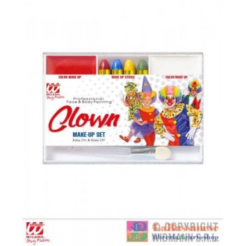SET TRUCCO CLOWN (4 MATITE...