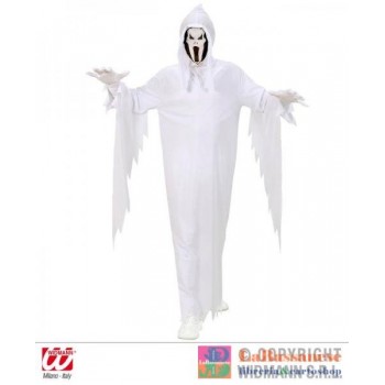 COST.FANTASMA (TUNICA, MASCHERA CON CAPPUCCIO) (128 CM / 5-7 YEARS) - 02536