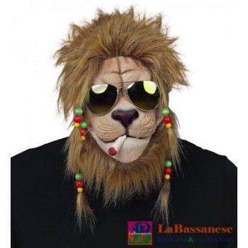 MASCHERA LEONE RASTA MEZZO...