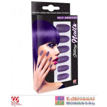 SET DA 12 UNGHIE LUCCICANTI...