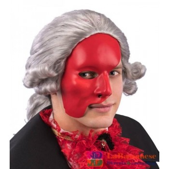 MASCHERA MEZZO VISO ROSSA...