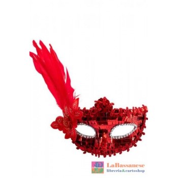MASCHERA ROSSA IN PLASTICA...