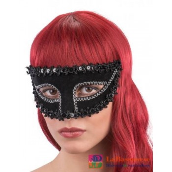 MASCHERA NERA IN PLASTICA E...