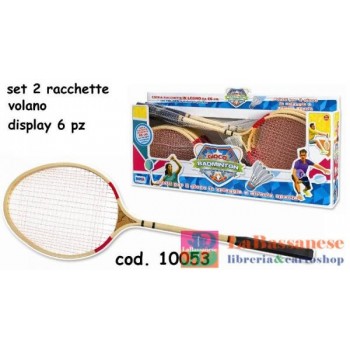 2 RACCHETTE BADMINTON LEGNO...