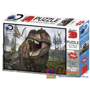 PUZZLE 3D DISCOVERY: T-REX LANDSCAPE 500PC - 10171-P3D