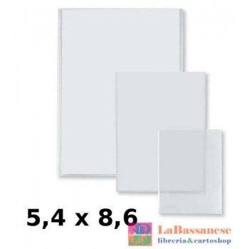 CONFEZIONE DA 100 BUSTE U SOFT MISURA 5,4X8,6 CM TRASPARENTI - 