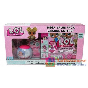 L.O.L.SURPRISE BUNDLE: 1 GIOCO+1 DOMINO+ 1JUMBLING TOWER+ 1PUZZLE NELLA SFERA - 6054449