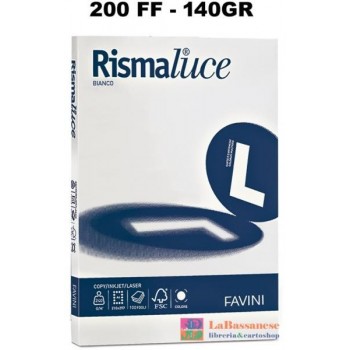 RISMA LUCE 200 FOGLI 140 GR BIANCO A4 - A650204