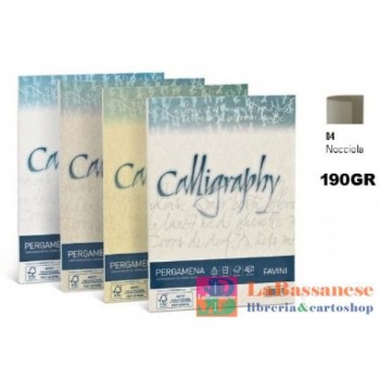 CONFEZIONE 50 FOGLI CARTA CALLIGRAPHY A4 190 GR NOCCIOLA 04 - A69N084