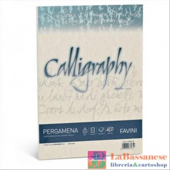 CONFEZIONE 50 FOGLI CARTA CALLIGRAPHY A4 90 GR NATURALE - A69Q204