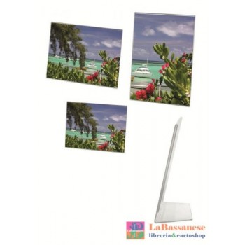 CORNICE FOTO IN ACRILICO TRASPARENTE ORIZZONTALE - MISURA 20X15CM - 