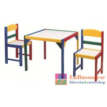 TAVOLINO CON DUE SEDIE...