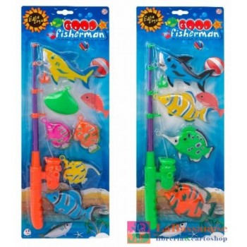 CANNA DA PESCA C/PESCI 2ASS...