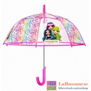 OMBRELLO AUTOMATICO TRASPARENTE RAINBOW HIGH - 75421