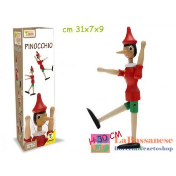 PINOCCHIO IN LEGNO H. 30 CM...