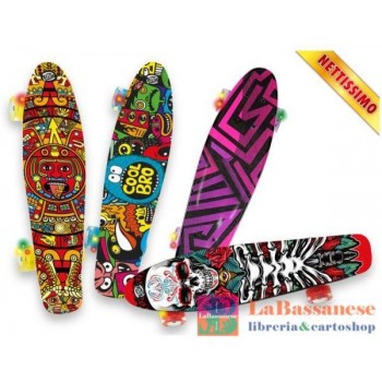 SKATEBOARD RUOTE LED MULTI...