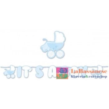 FESTONE KIT SCRITTA MAXI IT S A BOY CM.600 BAMBINO - 74533