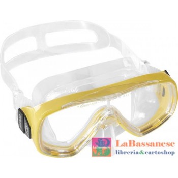 MASCHERA ONDINA JR SIL CLEAR/FRAME GIALLO - DN206910