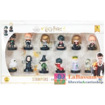 HARRY POTTER PERS. TIMBRINI CM 5,5 SCAT. VETRINA 12 PZ (16 SOGG.) - GAV57339