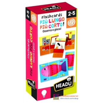 FLASHCARDS PIU' LUNGO E PIU' CORTO - IT24582