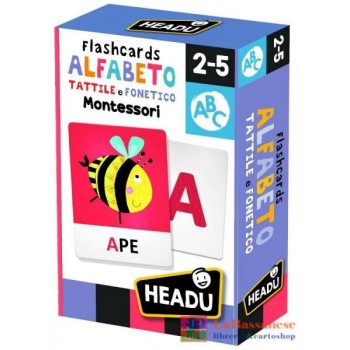 FLASHCARDS ALFABETO TATTILE E FONETICO MONTESSORI - IT23752