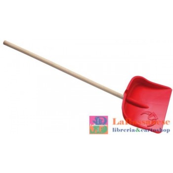 PALA NEVE 87CM MANICO IN LEGNO - 910-RED