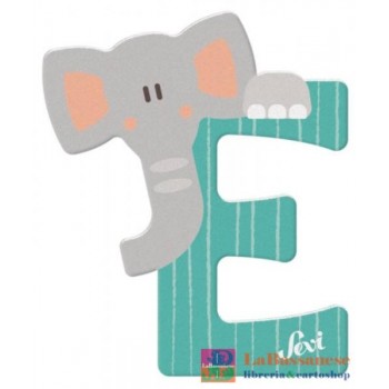 LETTERA E ELEFANTE CM.10 -...