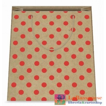 SHOPPER KRAFT POIS ROSSO...