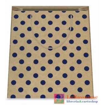 SHOPPER KRAFT POIS BLU F.TO...