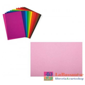 CONFEZIONE 24 FOGLI CARTA VELINA 21 GR COLORE ROSA - 