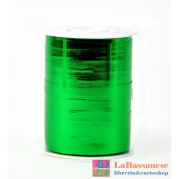 ROCCHETTO FILO 10 MM X 250 M COLORE VERDE SMERALDO METALLIZZATO - 