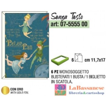 BIGLIETTI AUGURI PETER PAN - 07555500