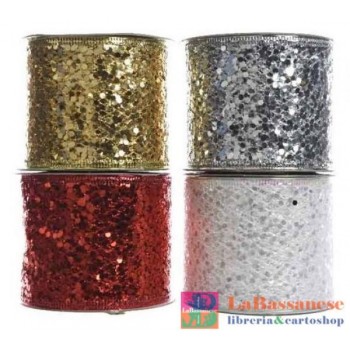 MESH NASTRO W GLITTER 4COL...