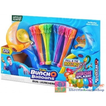 4 NEON BUNCH O BALLOONS CON 2 LANCIATORI (PLASTICA RICICLATA) - 56423