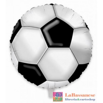 PALLONCINO MYLAR TONDO CM.45 CALCIO (18") - 42576