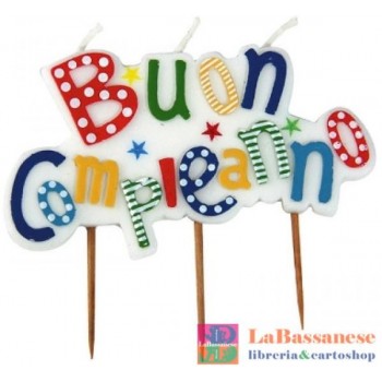 CANDELINA PICKS BUON COMPLEANNO MULTICOLOR CM.9X7 - 73111