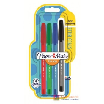 PAPERMATE INKJOY BLISTER 4 PENNE A SFERA COLORI ASSORTITI - 1956718