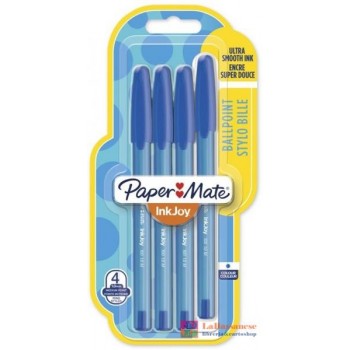 PAPERMATE INKJOY BLISTER 4 PENNE A SFERA COLORE BLU - 1956711