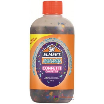 ELMER'S MAGICAL LIQUID EFFETTO CONFETTI FLACONE DA 259 ML (SUBITO PRONTO ALL'USO, PER CREARE FINO A 4 SLIME) - 2109495