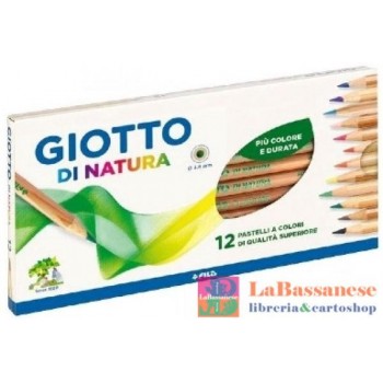 ASTUCCIO 12 PASTELLI A MATITA IN LEGNO GIOTTO DI NATURA - F240600