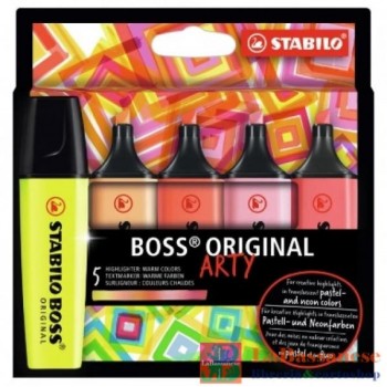 STABILO BOSS ASTUCCIO DA 5 COLORI ASS. - COLORI CALDI - 70/5-02-1-20