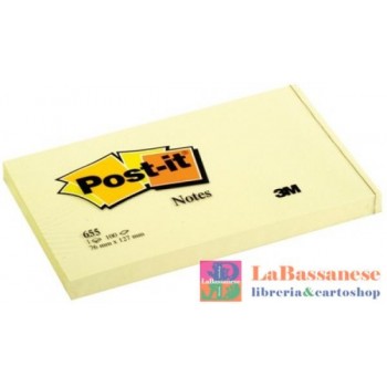 BLOCCHETTI POST-IT GIALLO CANARY 76X127 MM 100 FF - CONF. DA 12 - 655--7100090881