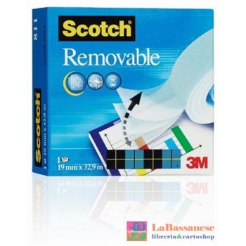 NASTRO INVISIBILE 3M SCOTCH REMOVIBILE 811 19X33 - 82251--7000029163