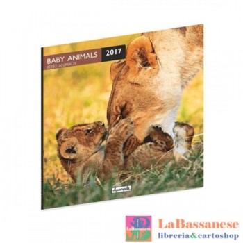 2017 CALEND 30X30 BEBES ANIMAUX AQUA (Cod. GUTAQ14396)