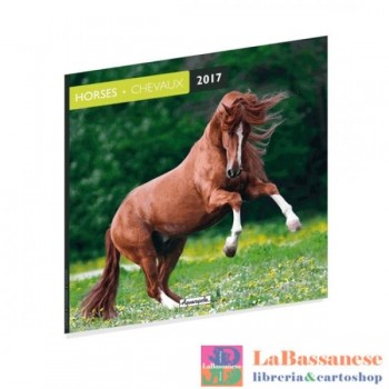 2017 CALEND 30X30 CHEVAUX AQUARUPELL (Cod. GUTAQ14400)