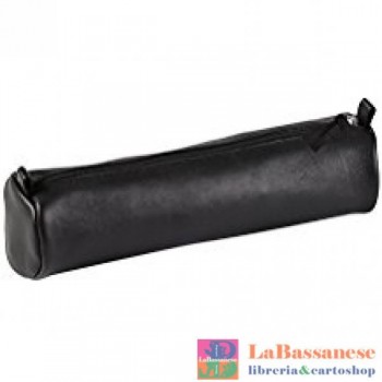CUIR NOIR Trousse ronde...