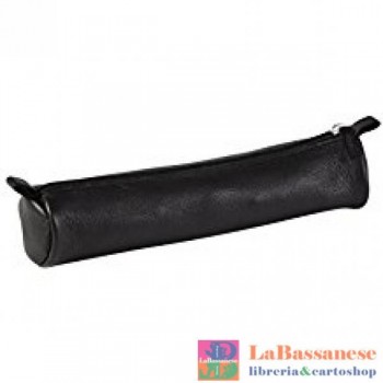 CUIR NOIR TRUSSE RONDE...