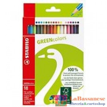 STABILO GREENCOLOR 18 col. (Cod. 6019/2-181)