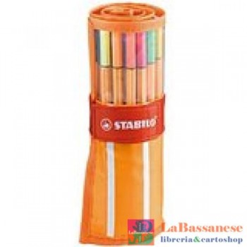 STABILO point 88 rollerset 30 col.ass. (arancio/bianco e trasparente) (Cod. 8830-2)