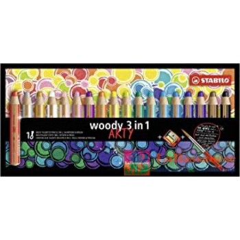 STABILO WOODY ARTY 3 IN 1...